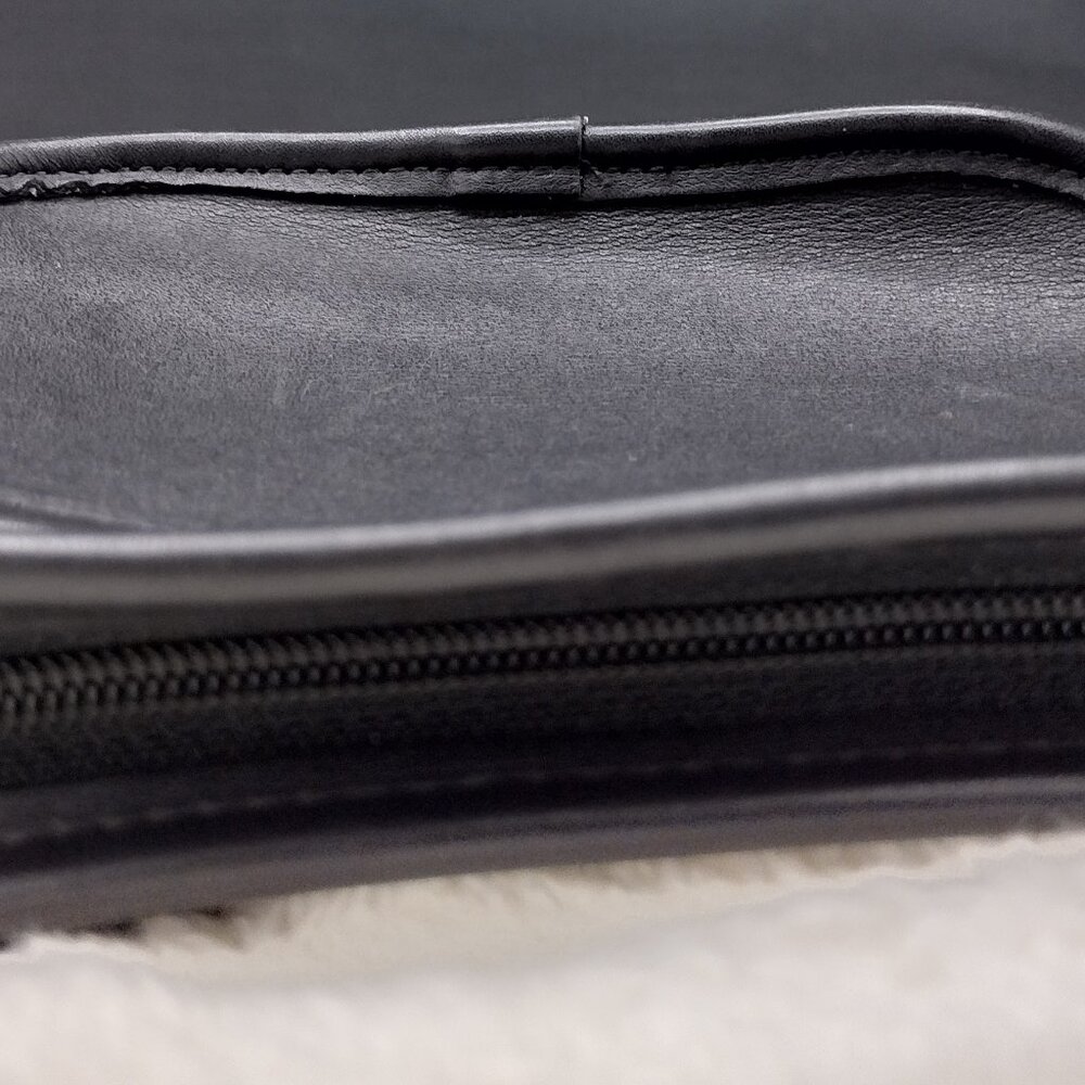 Vintage Coach Black Style 9935 Style /Hadley Zip Top zipper closure/Front PKT - Picture 11 of 16